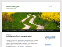 Tablet Screenshot of habilitering.no